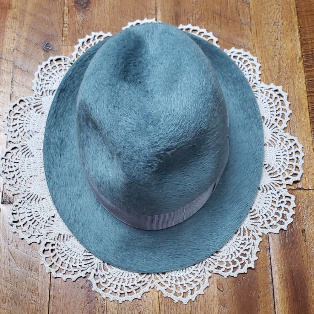 HP🎊💙🐇Borsalino Trilby Fur Felt Fedora Hat - Picture 6 of 8